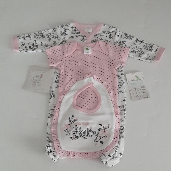 Starting Out new born girl 3 piece layette set - Picture 10 of 12